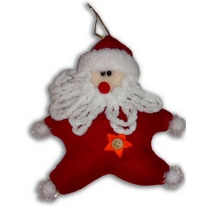 Peluş Noel Baba Yılbaşı Süsü 16 cm